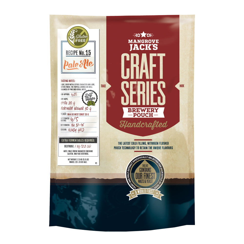 Gluten Free Pale Ale - Mangrove Jacks Craft Series — Pale Ale extract homebrew kit