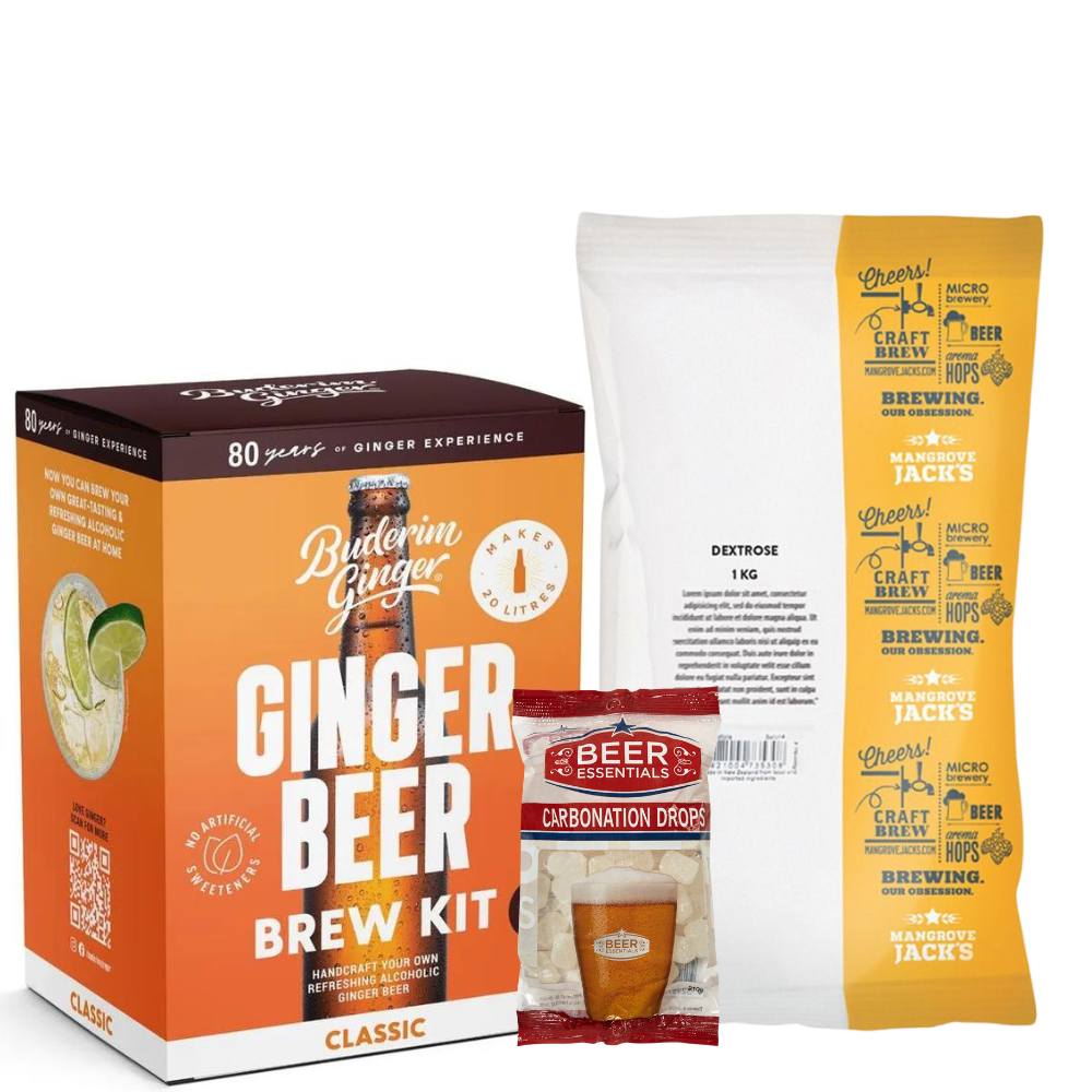 Buderim Ginger Beer Complete Brew Kit — Ginger Beer extract homebrew kit