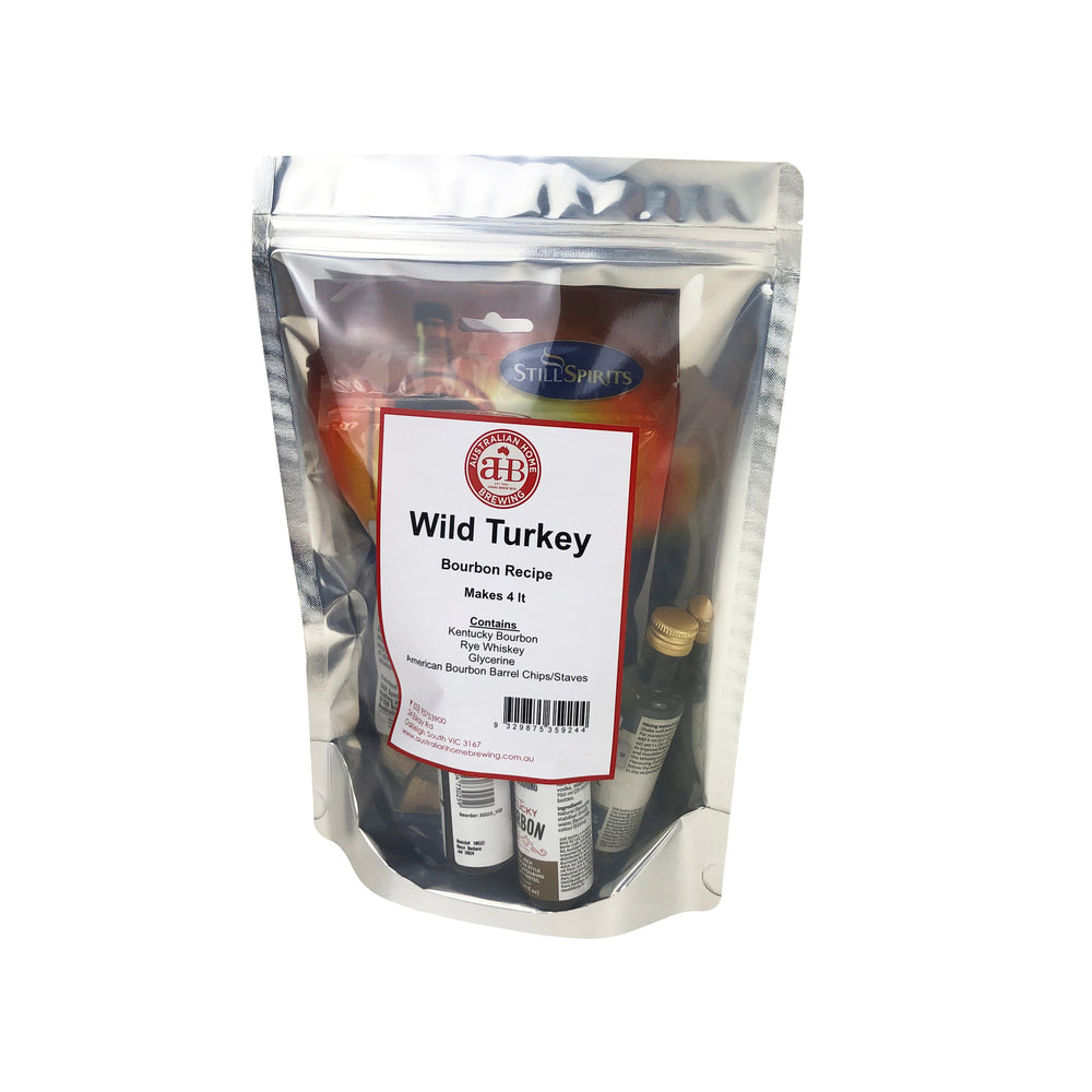 Spirit Recipe Kit Wild Turkey Bourbon 4Lt — spirit recipe kit for home distilling