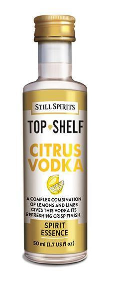 Still Spirits Top Shelf Citrus Vodka Essence — Gin spirit essence for home distilling