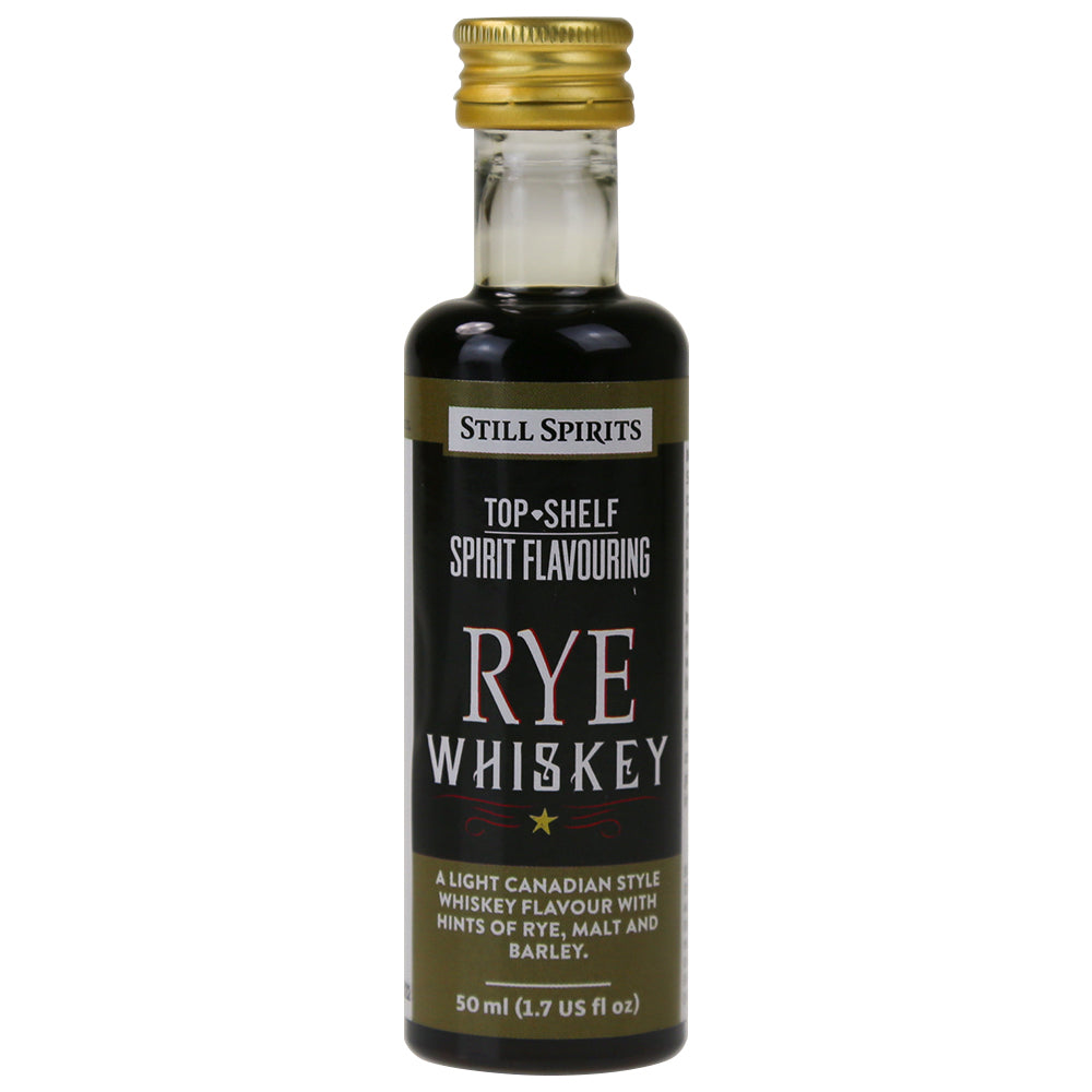 Still Spirits Top Shelf Rye Whiskey Essence — Bourbon spirit essence for home distilling