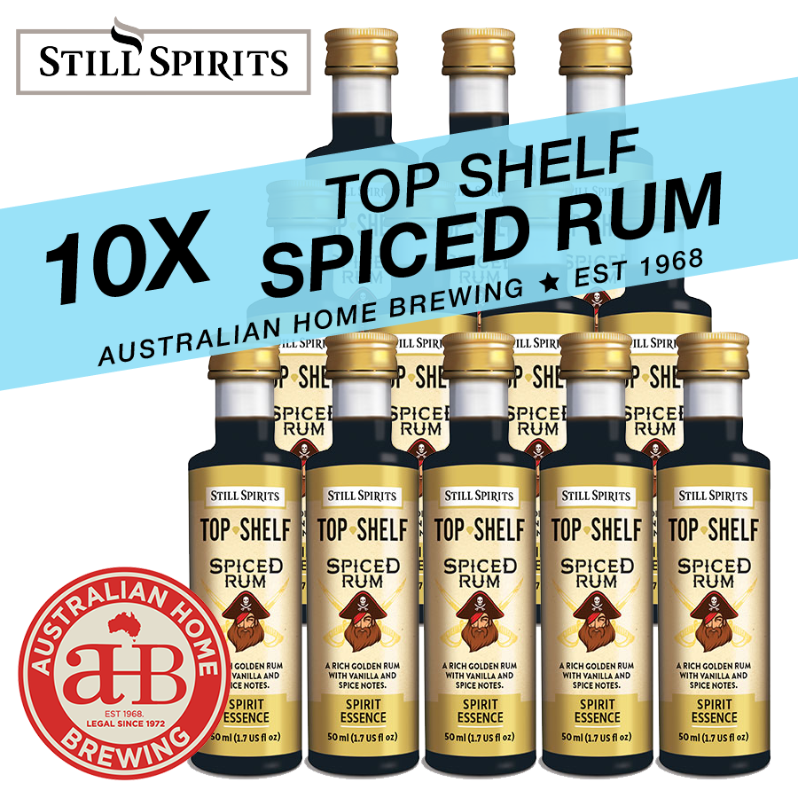 Still Spirits Top Shelf Spiced Rum - 10 Pack