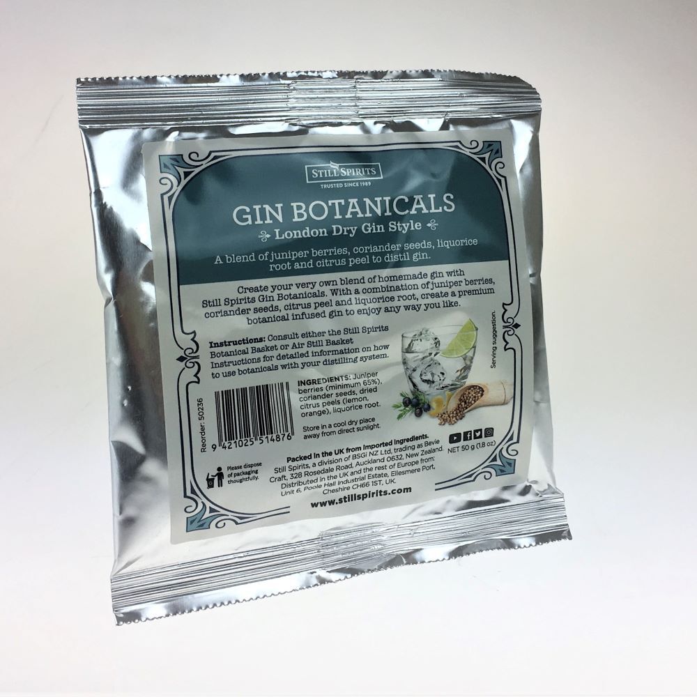 Still Spirits Gin Botanicals Kit London Dry Style