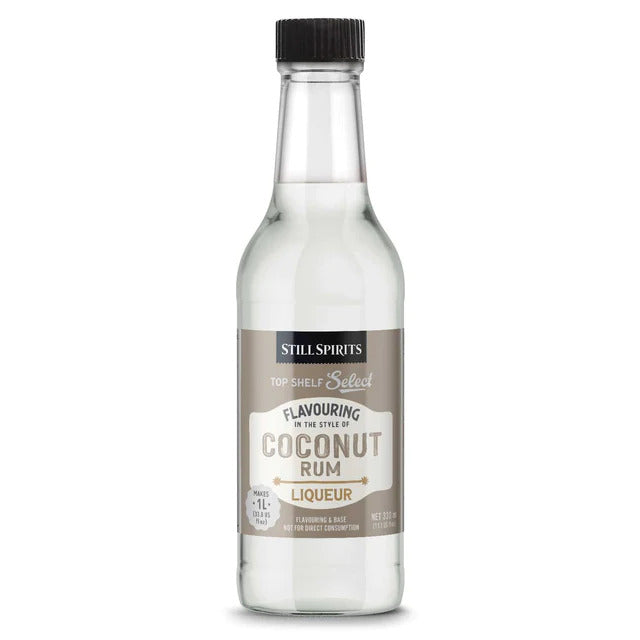 Still Spirits Icon Liqueur Coconut Rum 330ml - Top Shelf Select Liqueur — Rum spirit essence for home distilling