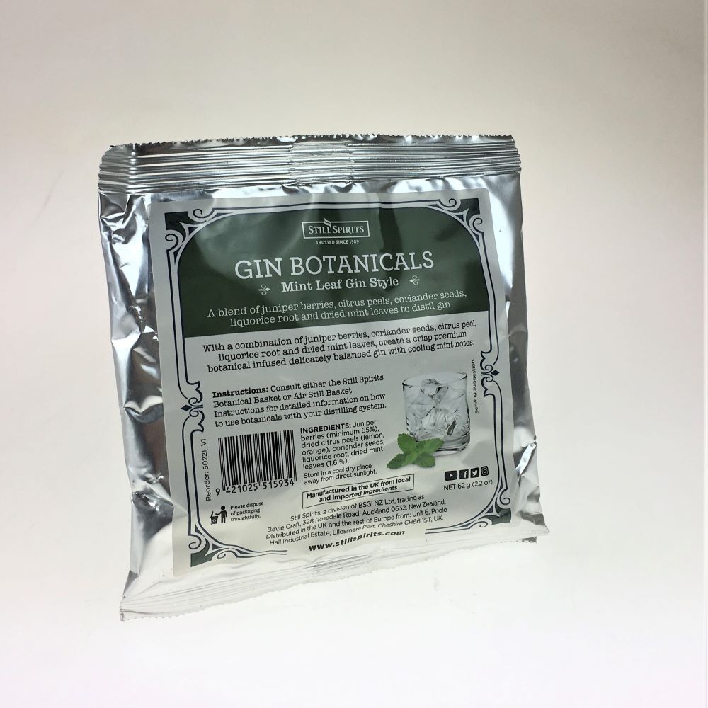 Still Spirits Gin Botanicals Kit Mint Leaf