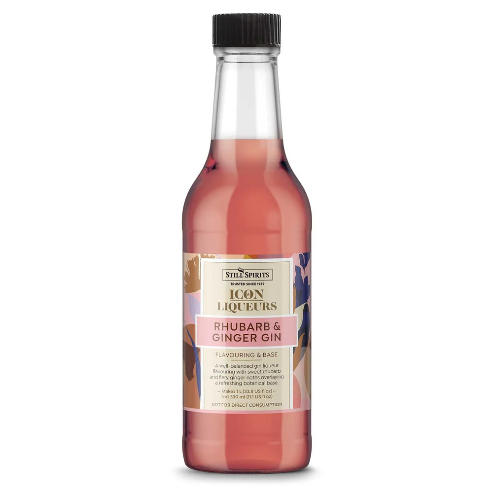 Icon Rhubarb & Ginger Gin Liqueur 330ml  - Top Shelf Select Liqueur