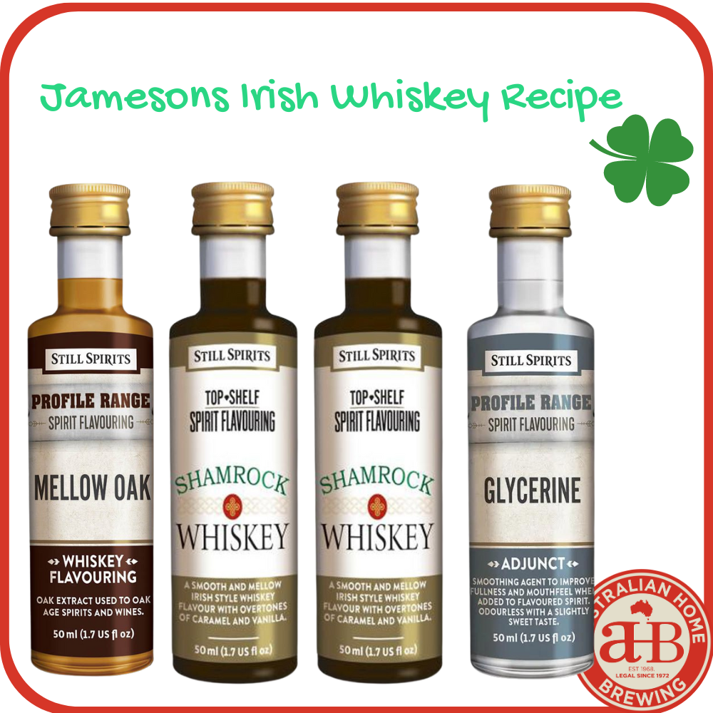 Spirit Recipe Kit Jamesons Irish Whiskey 4.5Lt — spirit recipe kit for home distilling