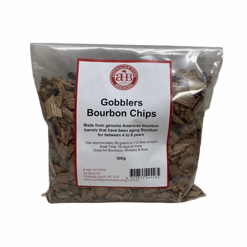 Gobblers Bourbon Chips 500g — brewing additive for homebrewing