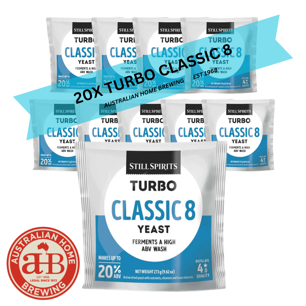 Still Spirits Classic 8 20 Pack - Turbo Yeast & Turbo Clear | 20 x 25L