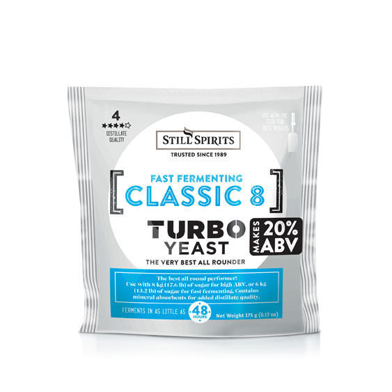 Still Spirits Classic 8 Turbo Yeast - 8 Pack | 8 x 25L Batches