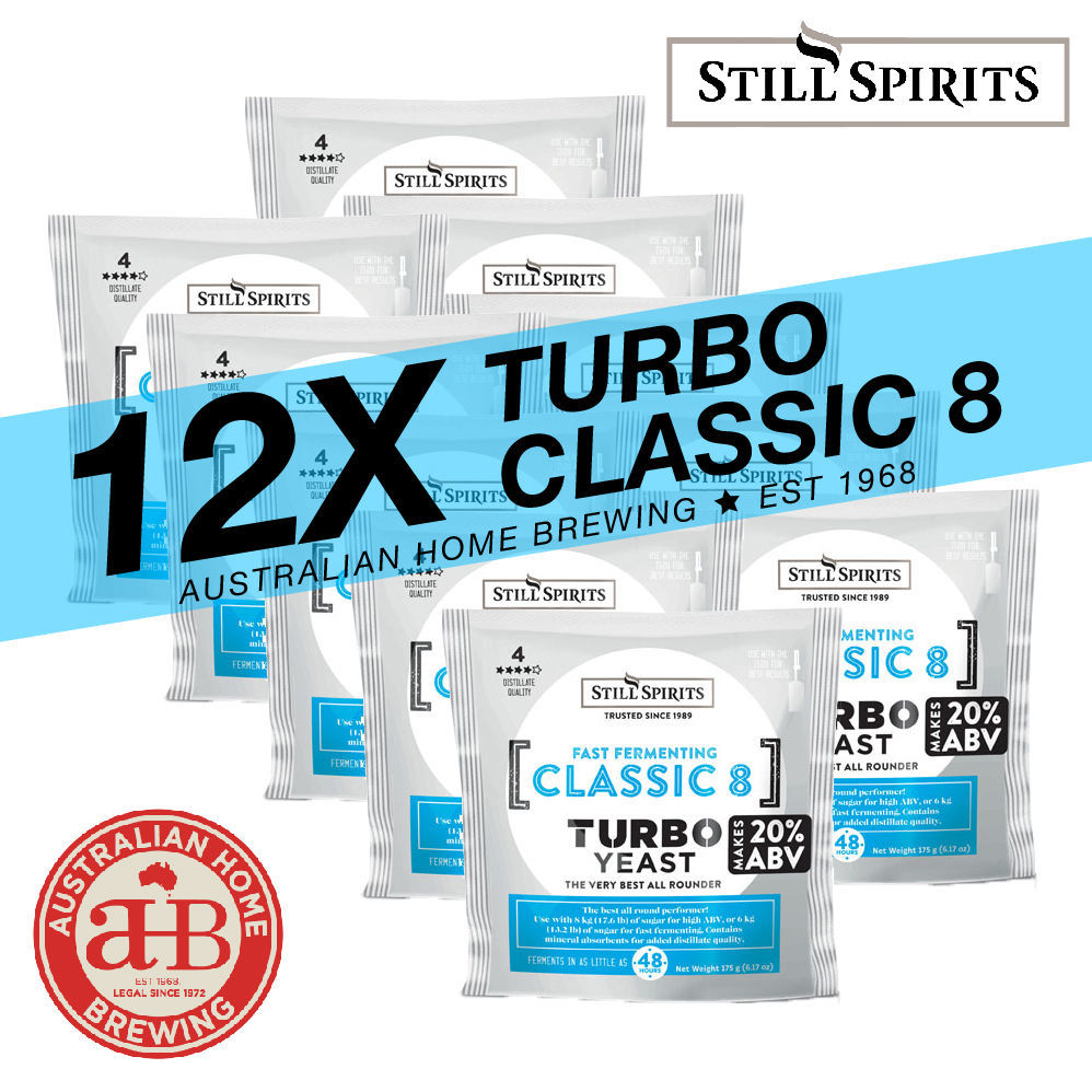 Still Spirits Classic 8 Turbo x12 — turbo yeast for home distilling