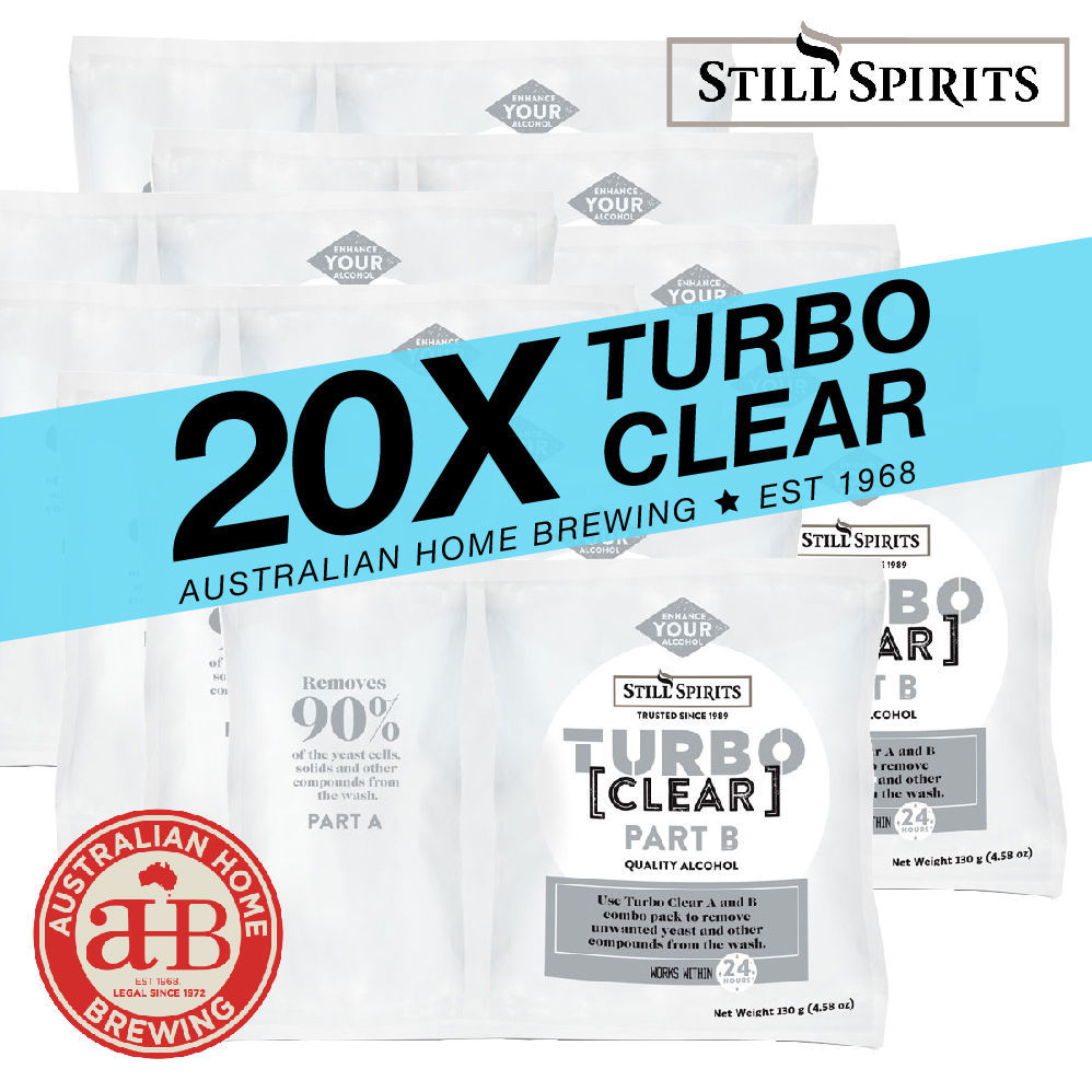 Still Spirits Turbo CLEAR BULK PACK  x 20 — turbo yeast for home distilling