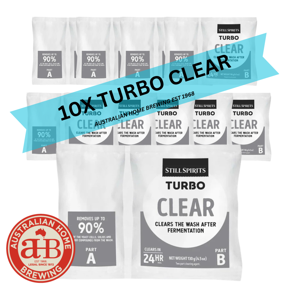 Still Spirits Classic 8 10 Pack - Turbo Yeast & Turbo Clear | 10 x 25L