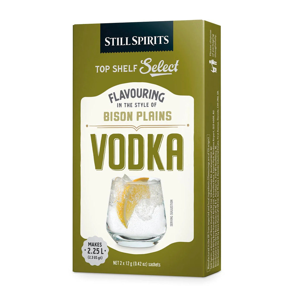 Still Spirits Classic Essence Bison Plains Vodka - Top Shelf Select — Gin spirit essence for home distilling