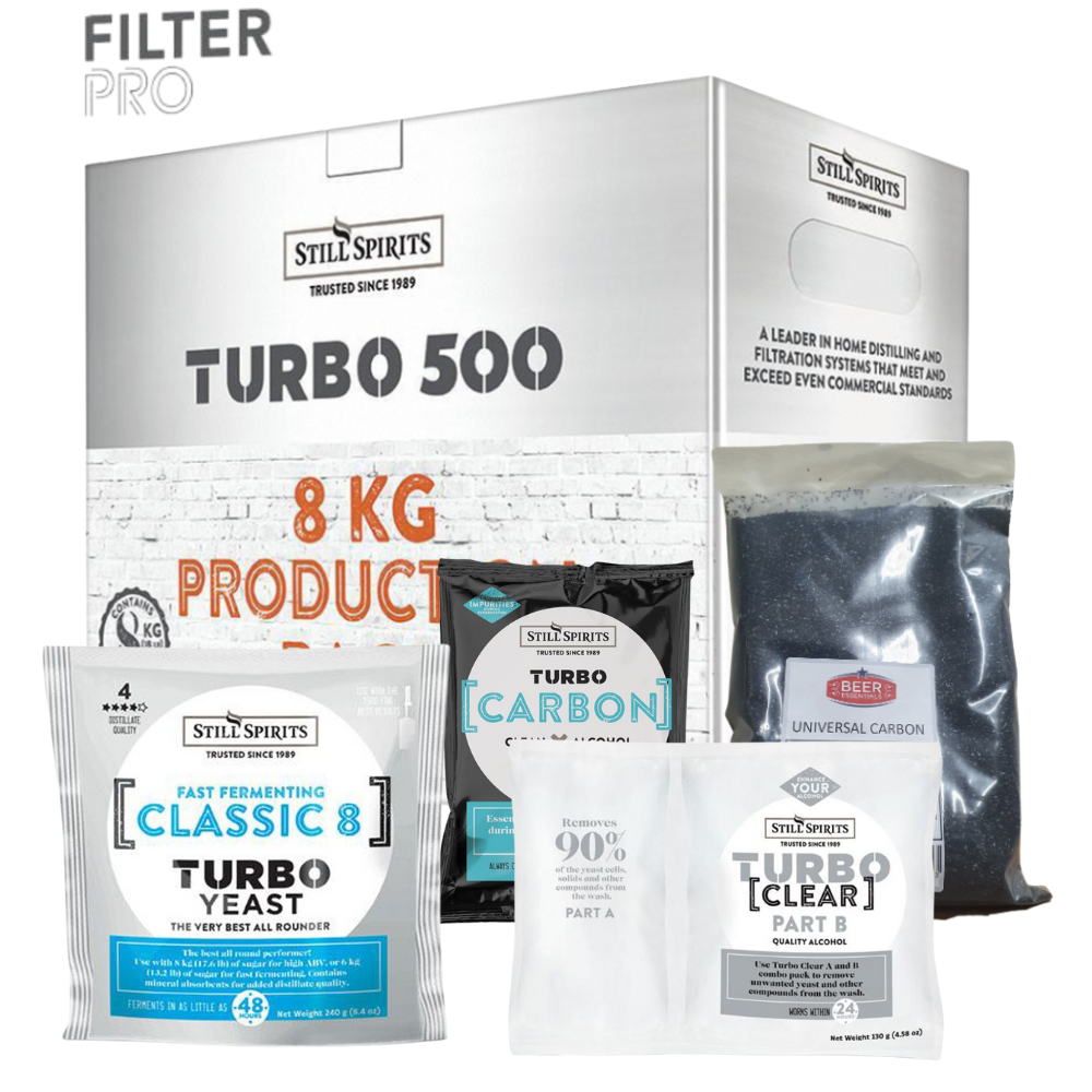 FILTER PRO CLASSIC 8 -  8kg Production Pack with Turbo Carbon, Turbo Clear & 500g Carbon — brewing additive for homebrewing
