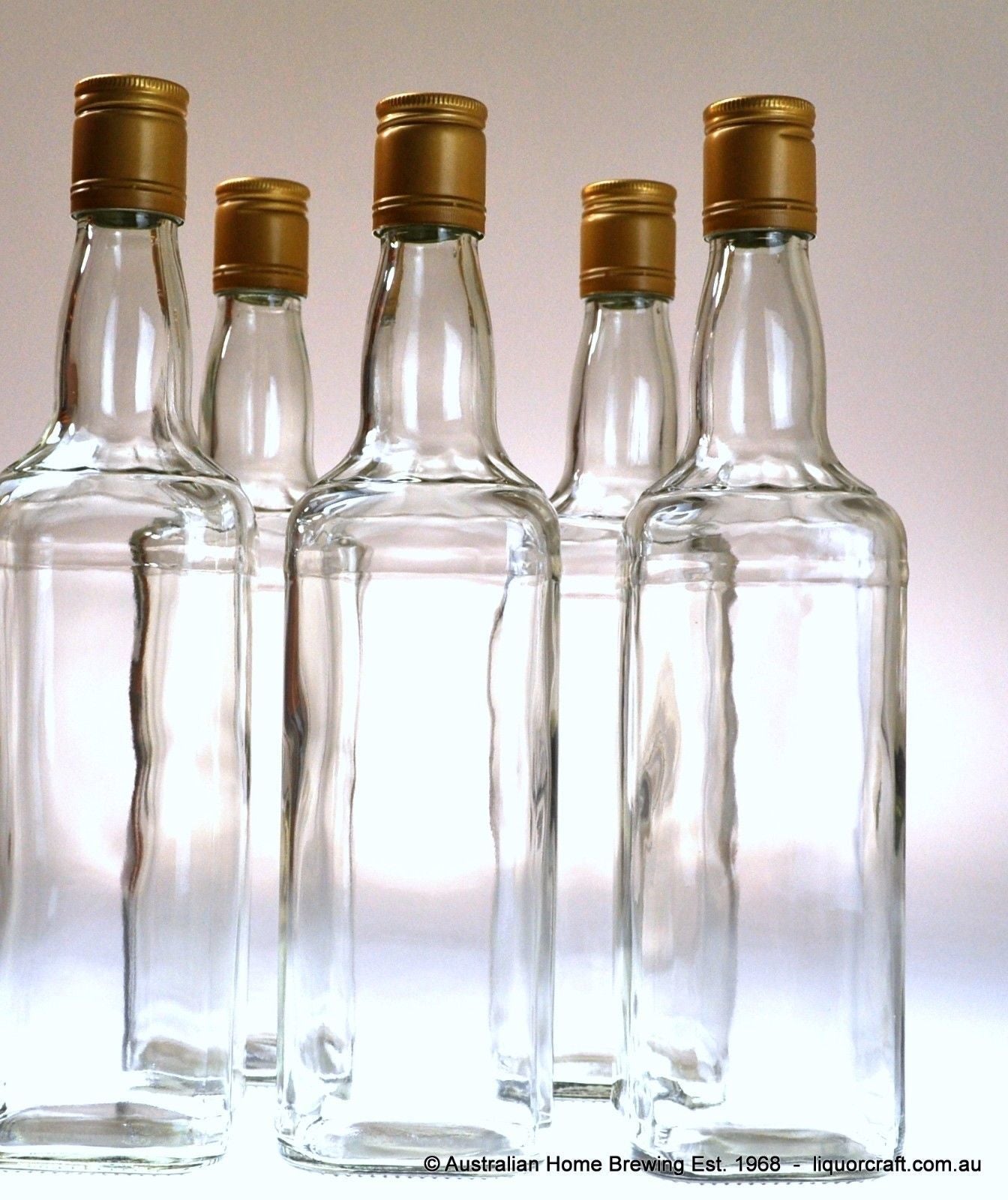 12x Spirit Bottles Jimmy Square & Cap 700ml