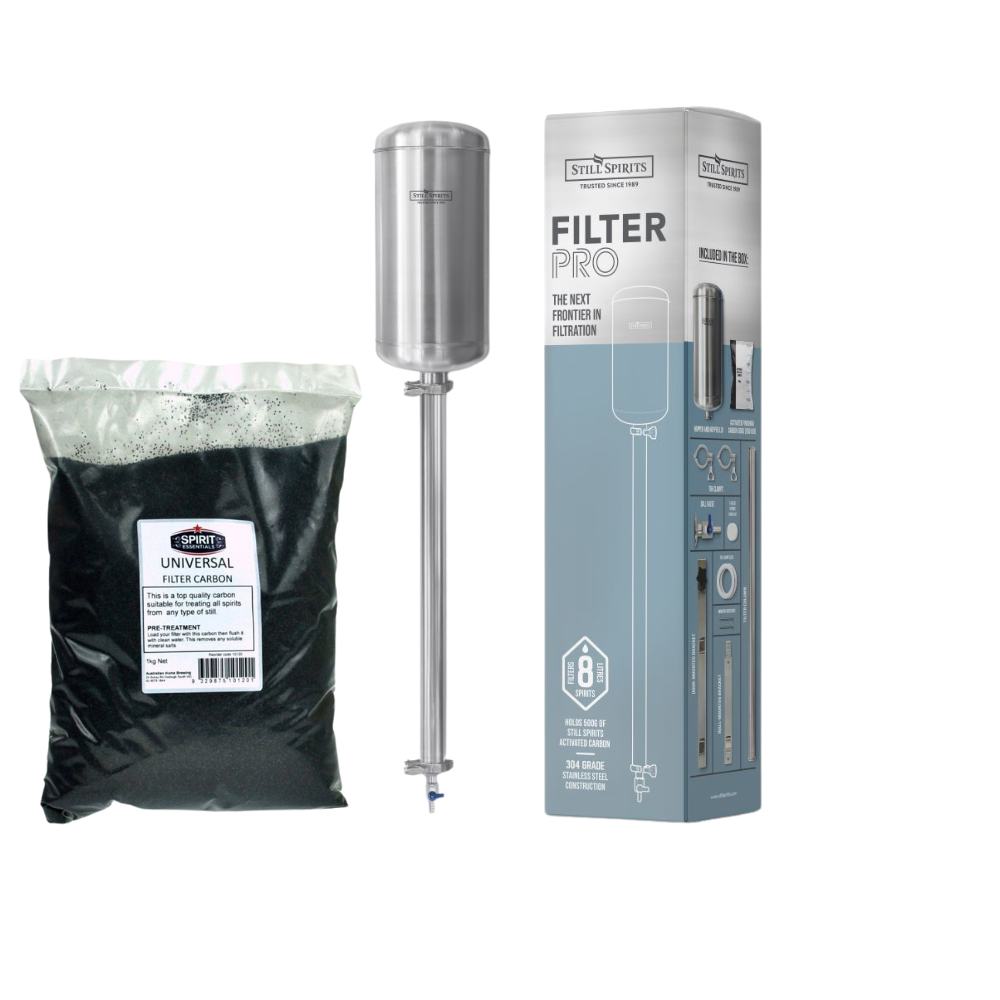 Still Spirits Filter Pro Super Kit + 2kg Activated Carbon & Filter Papers — turbo yeast for home distilling