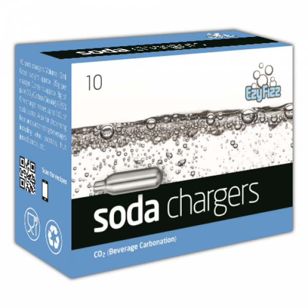 Soda Chargers CO2 8gm x 10 — keg and dispensing equipment for homebrew