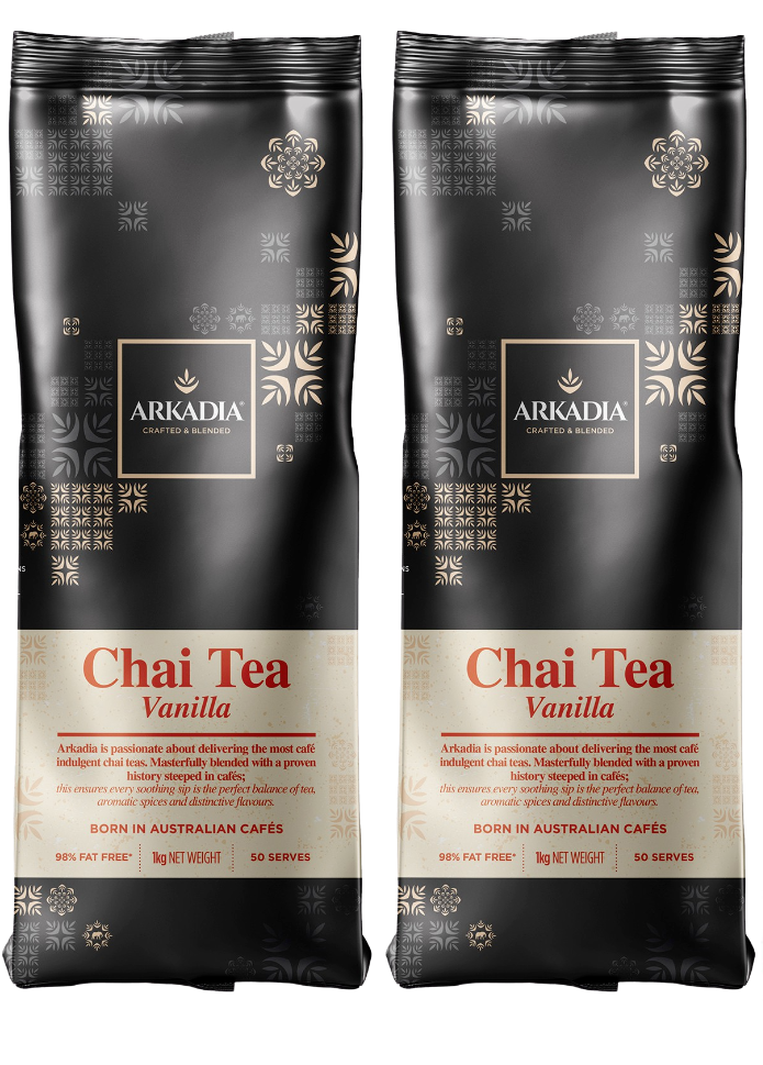 2 x Arkadia Chai Tea Vanilla 1Kg