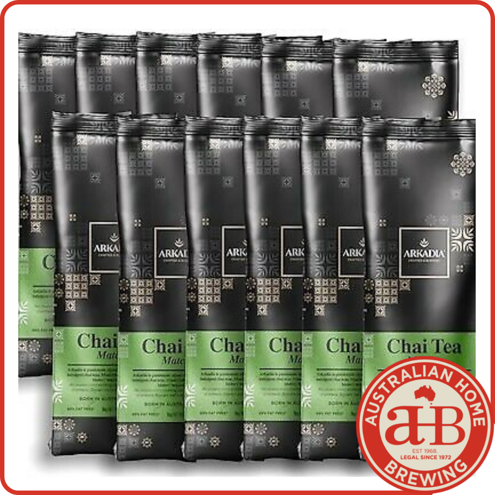 12 PACK Arkadia Matcha Latte Chai 1KG