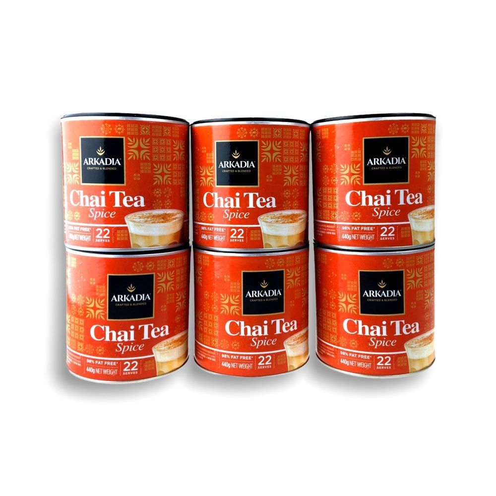 Arkadia Chai Spice 440g x6 — café and beverage supplies