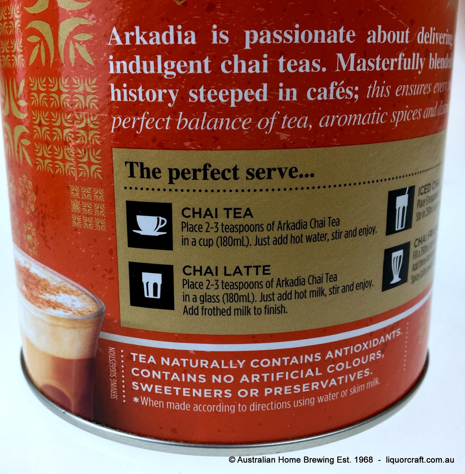 Arkadia Chai Spice 440g x6