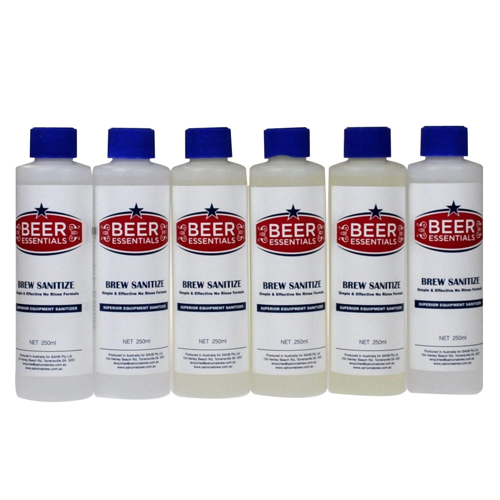 6 PACK Brew Sanitize 250ml no-rinse santiser