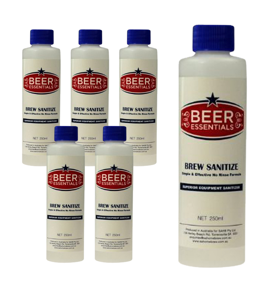 Brew Sanitize 250ml no-rinse santiser — wine making kit and supplies