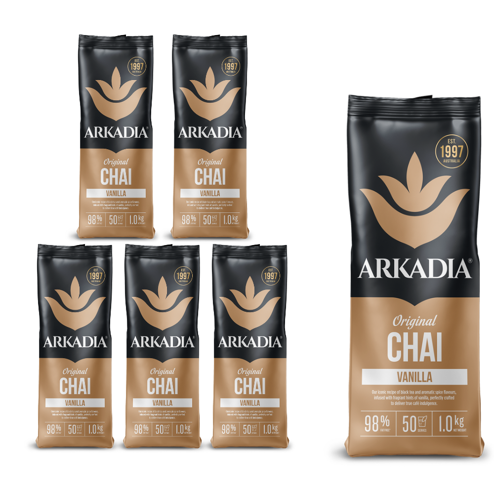 Arkadia Tea Vanilla Chai  1Kg x 6 — café and beverage supplies