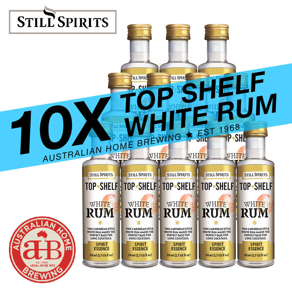 Still Spirits Top Shelf White Rum - 10 Pack