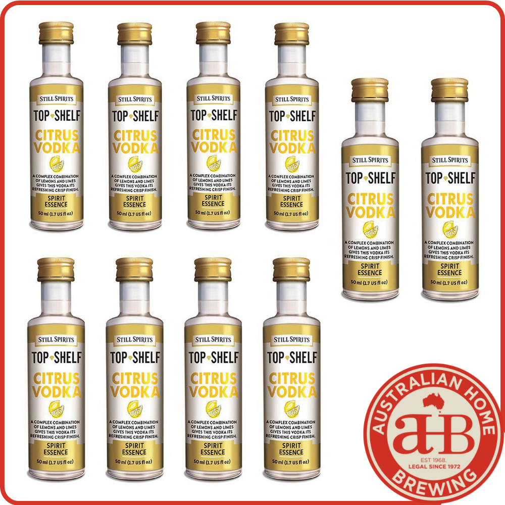 10 x Still Spirits Top Shelf Citrus Vodka Essence