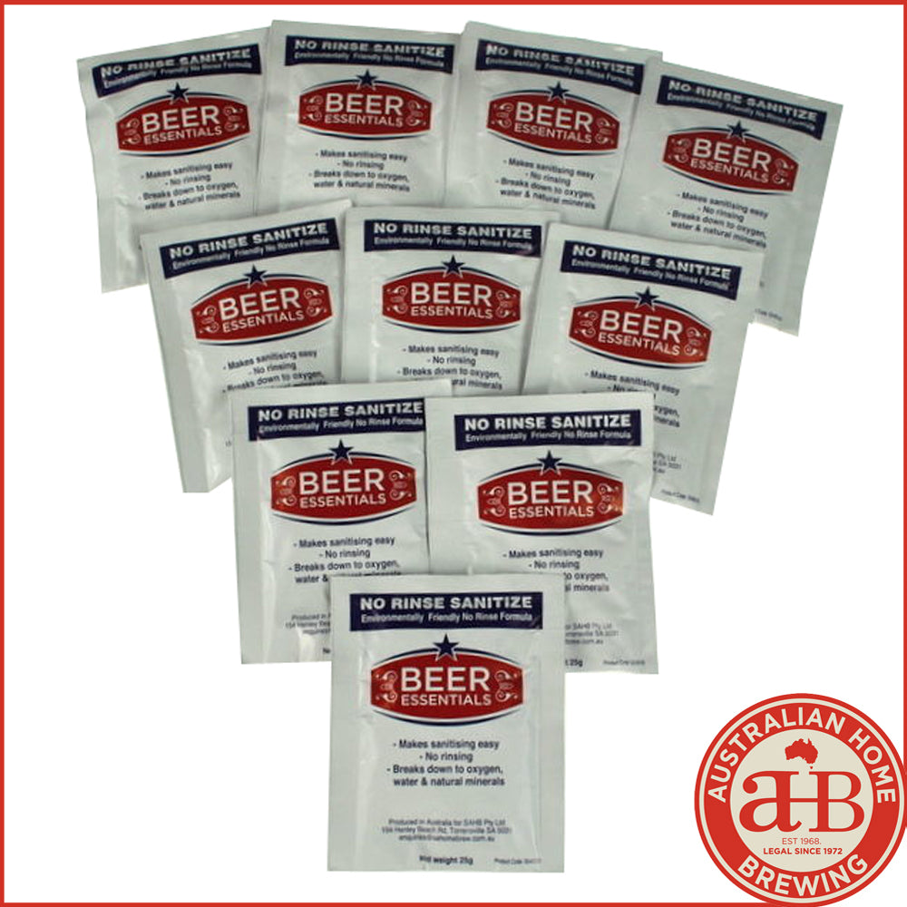 No Rinse Sanitiser 25g x 100