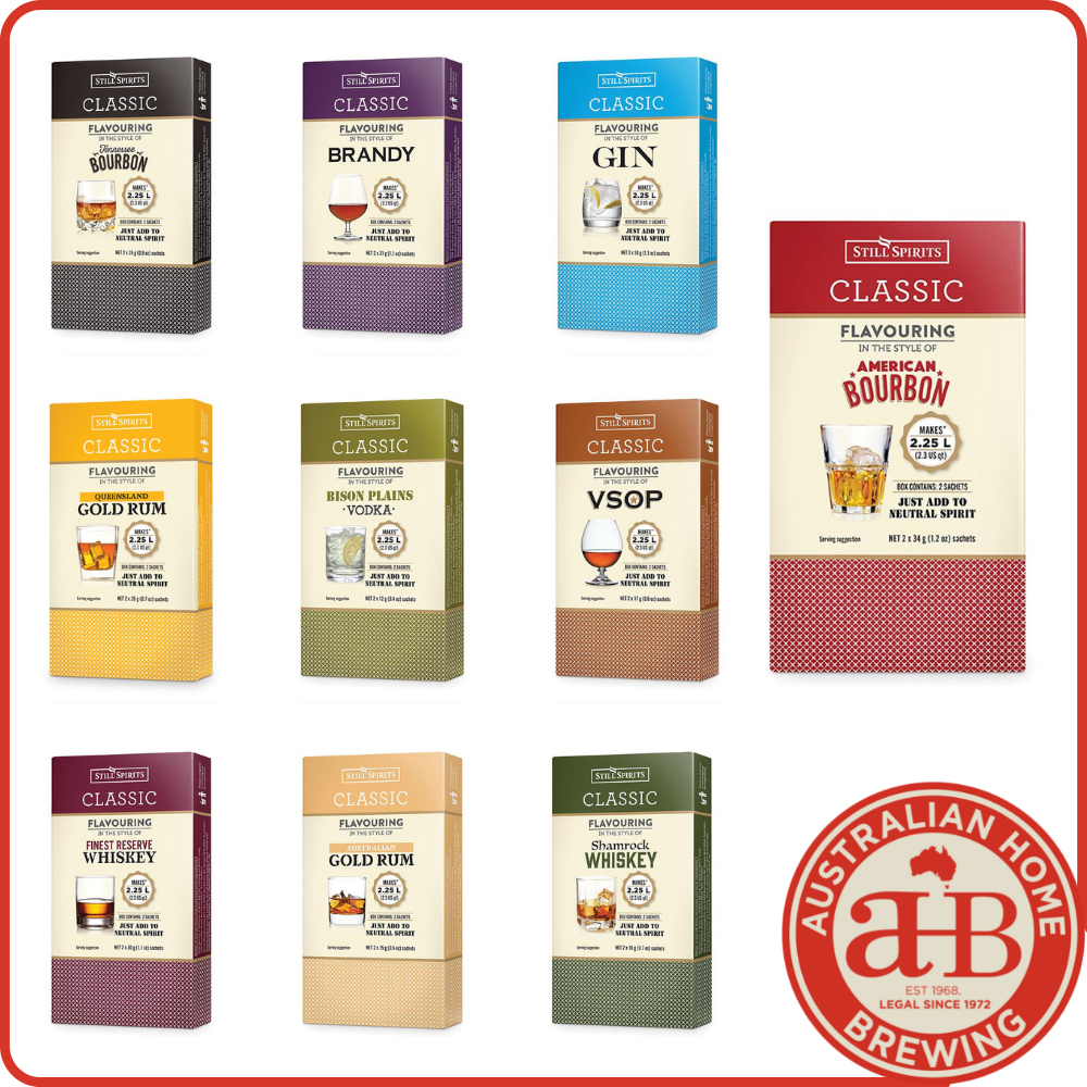 Still Spirits Classic Spirit Essences Mix 2.25lt x 24 pack — spirit essence for home distilling