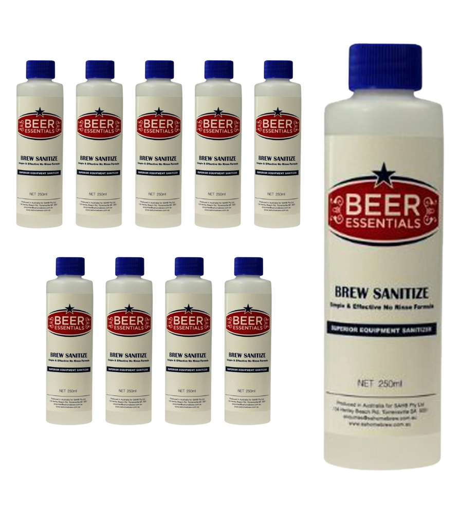 Brew Sanitize 250ml No-Rinse Santiser — wine making kit and supplies