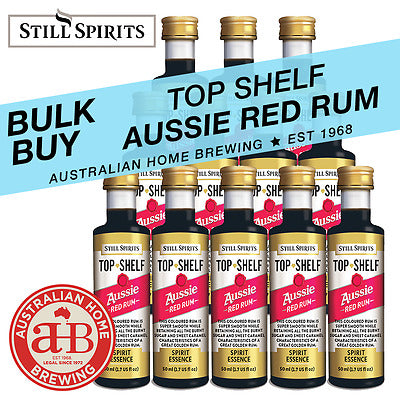 36 x Still Spirits Top Shelf Aussie Red Rum Essence homebrew spirit making essence