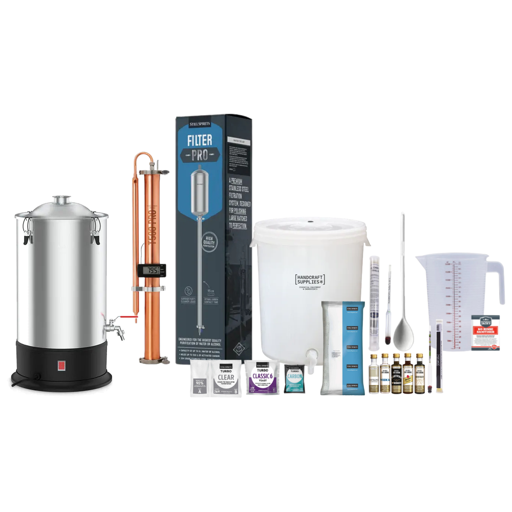 Turbo 500 Copper Pro Kit with 25L boiler, Filter Pro, fermenter and first-wash consumables
