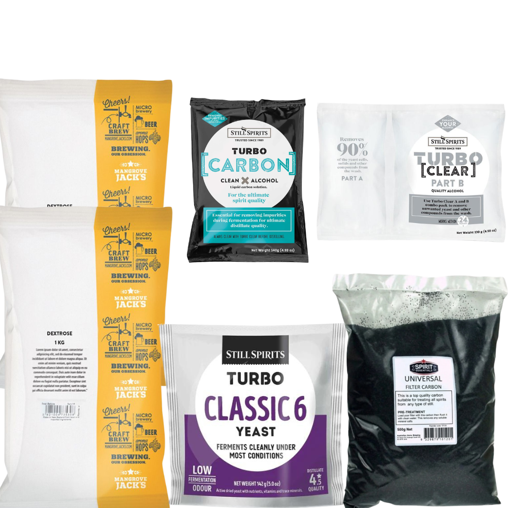 FILTER PRO CLASSIC 6 - 7kg Dextrose Production Pack with Turbo Carbon, Turbo Clear & 500g Carbon