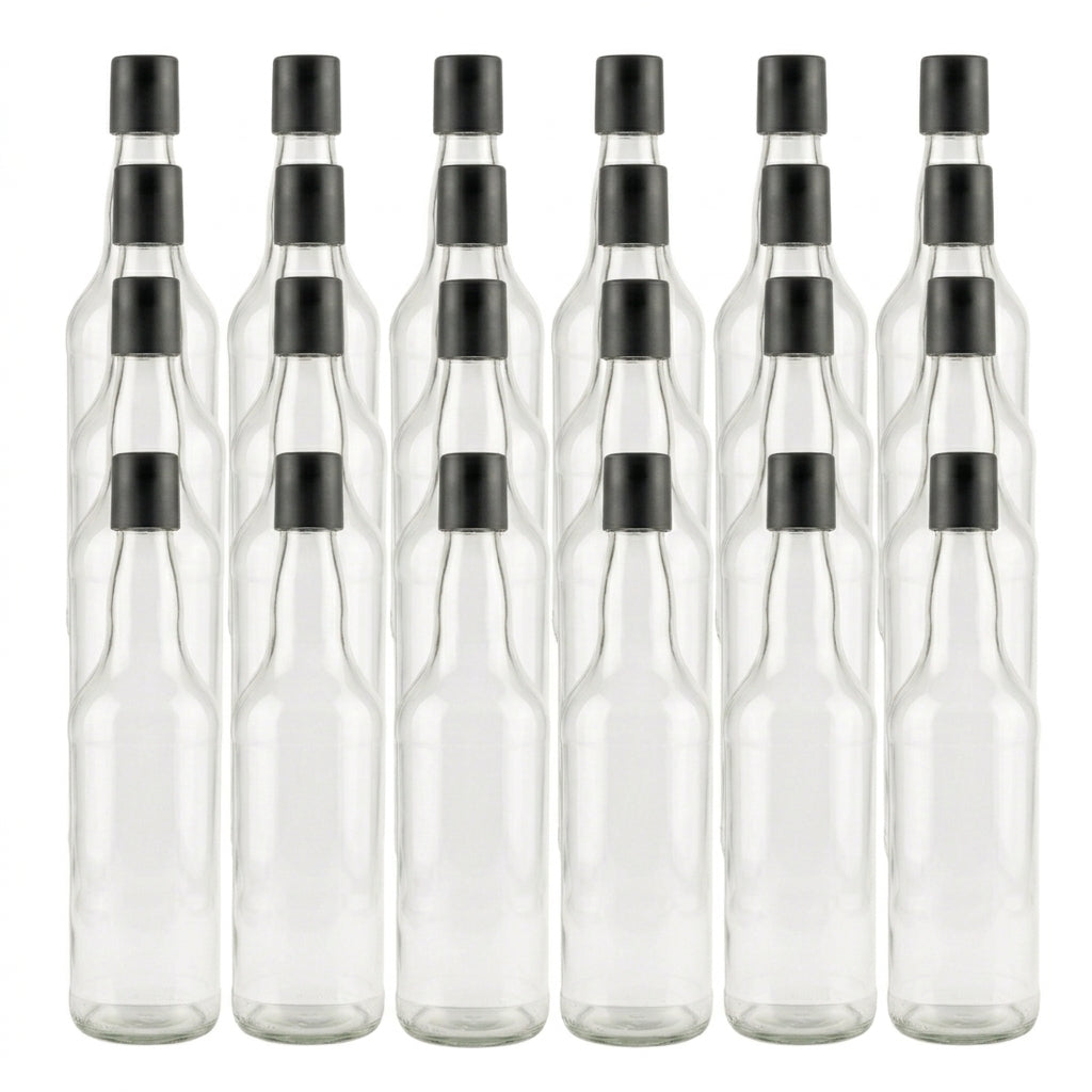 24x Spirit Bottles Whiskey & Cap 700ml
