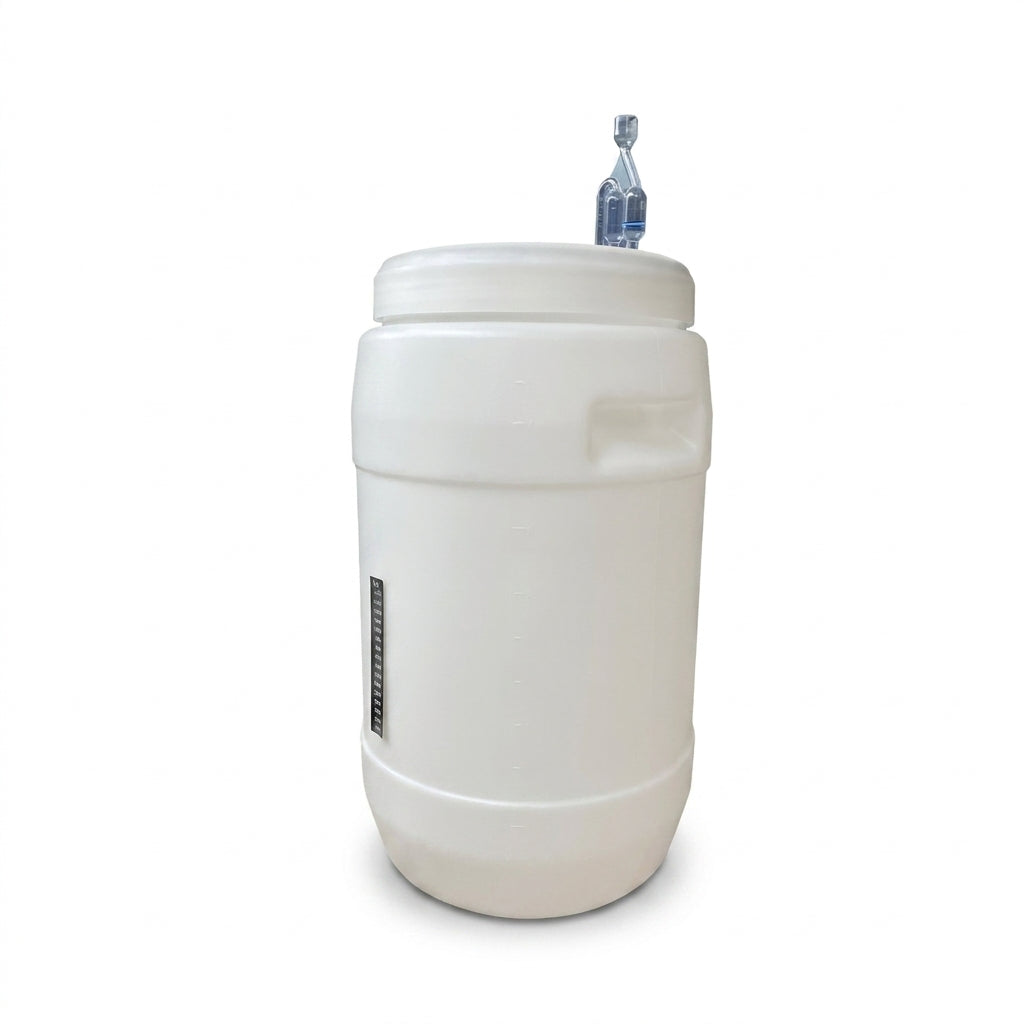 Fermenter 30L Drum & airlock, tap & thermometer