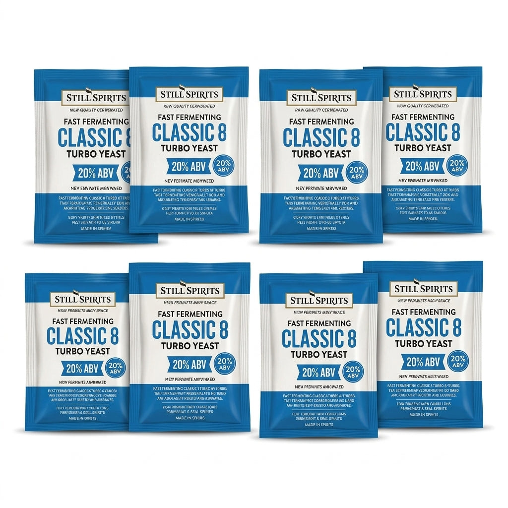 Still Spirits Classic 8 Turbo Yeast - 8 Pack | 8 x 25L Batches